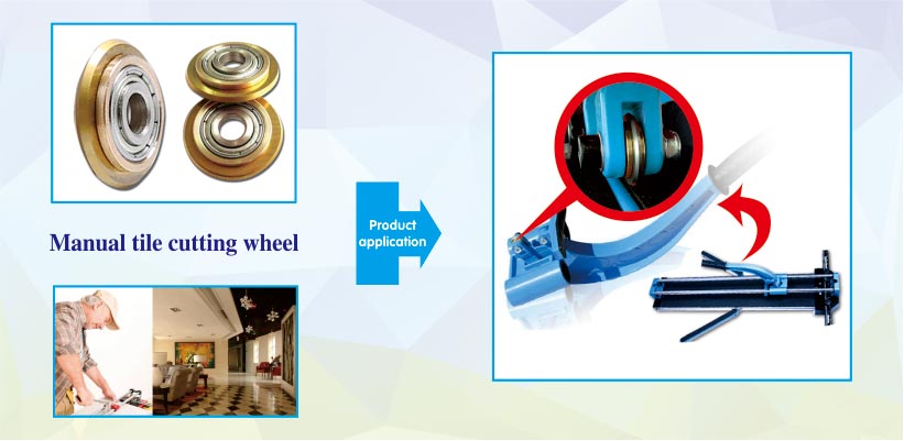 Manual Tile Cutter Tungsten Carbide Replacement scoring tile cutting wheels products applications