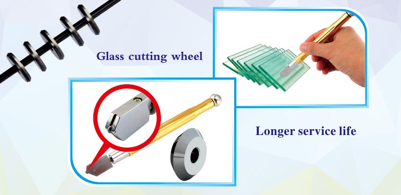 manual glass cutter Tungsten Carbide Replacement scoring glass cutting wheels products applications